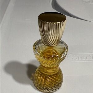 Avon Gold Swirl Cologne Bottle